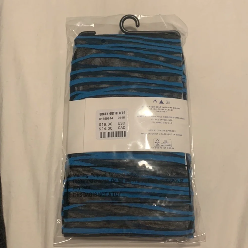 Urban Outfitters Lots of Lines Sheer tights NWT